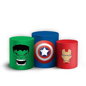 Trio Cilindro - Herois - Sublimado 3D + Elástico
