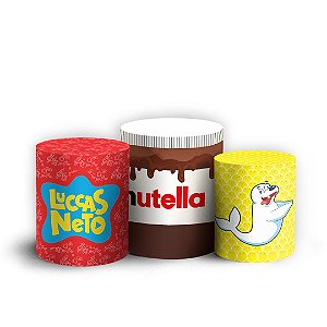 Trio Cilindro - Luccas Neto - Sublimado 3D + Elástico