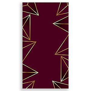 Faixa Lateral - Abstrato Marsala - Sublimado 3D