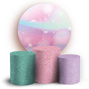 KIT Redondo e Trio - Glitter - Sublimado 3D