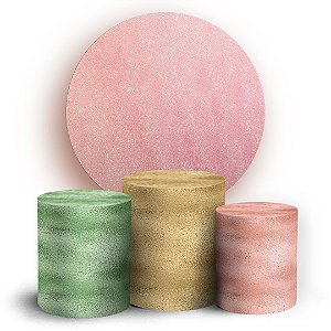 KIT Redondo e Trio - Glitter - Sublimado 3D