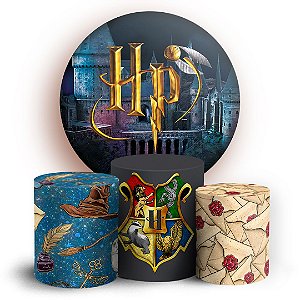 KIT Redondo e Trio - Harry Potter - Sublimado 3D