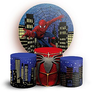 KIT Redondo e Trio - Homem Aranha - Sublimado 3D