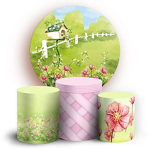 KIT Redondo e Trio - Jardim - Sublimado 3D