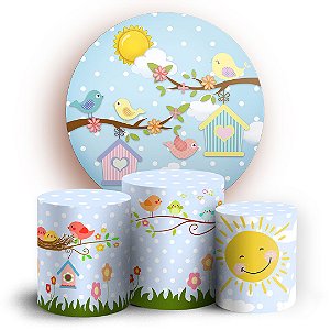 KIT Redondo e Trio - Jardim - Sublimado 3D