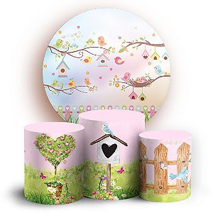 KIT Redondo e Trio - Jardim - Sublimado 3D