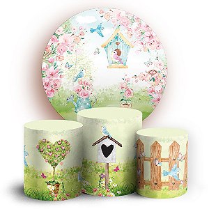 KIT Redondo e Trio - Jardim - Sublimado 3D