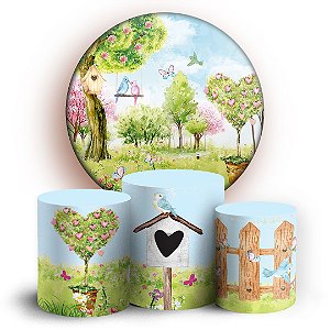 KIT Redondo e Trio - Jardim - Sublimado 3D