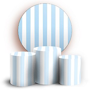 KIT Redondo e Trio - Listras - Sublimado 3D