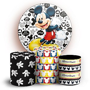 KIT Redondo e Trio - Mickey - Sublimado 3D