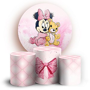KIT Redondo e Trio - MInnie Baby - Sublimado 3D
