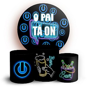 KIT Redondo e Trio - O Pai Ta ON - Sublimado 3D