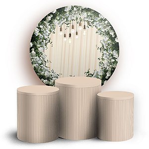 KIT Redondo e Trio - Floral - Sublimado 3D