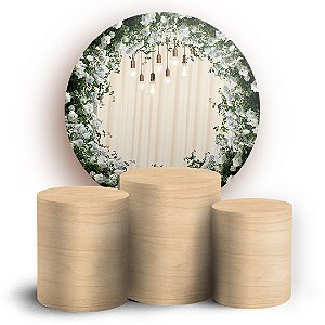 KIT Redondo e Trio - Floral - Sublimado 3D