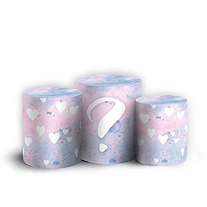 Trio Cilindro - Chá Revelação - Sublimado 3D + Elástico