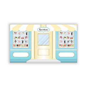 Painel Retangular - Sorveteria - Sublimado 3D
