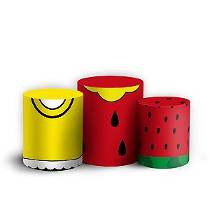 Trio Cilindro - Magali Turma da Monica - Sublimado 3D + Elástico