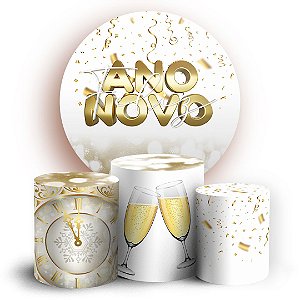 KIT Redondo e Trio - Ano Novo Natal - Sublimado 3D