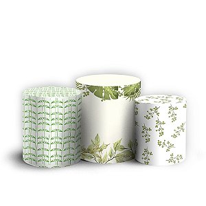 Trio Cilindro - Floral Safari - Sublimado 3D + Elástico