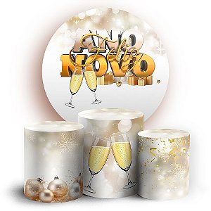 KIT Redondo e Trio - Natal Ano Novo - Sublimado 3D