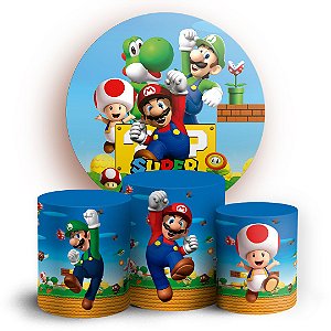 KIT Redondo e Trio - Super Mario - Sublimado 3D