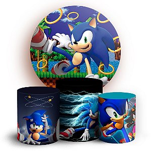 KIT Redondo e Trio - Sonic - Sublimado 3D