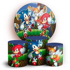 KIT Redondo e Trio - Sonic - Sublimado 3D