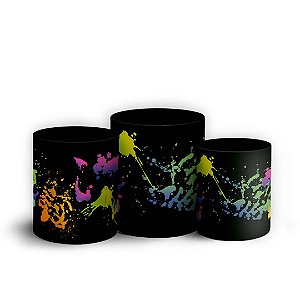 Trio Cilindro - Neon - Sublimado 3D + Elástico