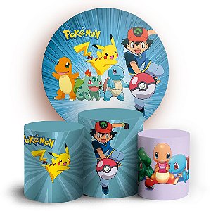 KIT Redondo e Trio - Pokemon - Sublimado 3D