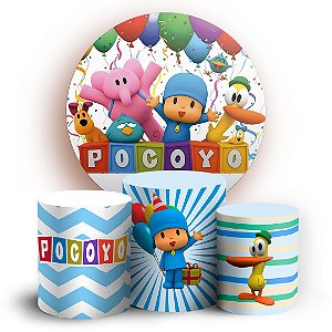 KIT Redondo e Trio - Pocoyo - Sublimado 3D