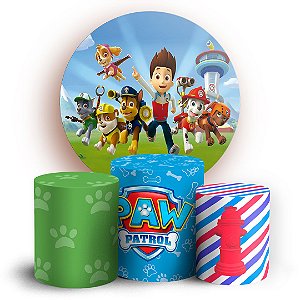 KIT Redondo e Trio - Patrulha Canina - Sublimado 3D