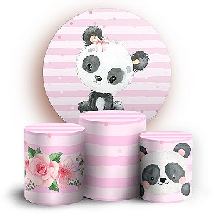 KIT Redondo e Trio - Panda - Sublimado 3D
