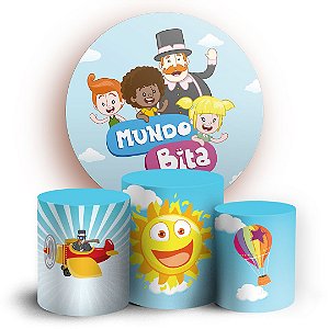 KIT Redondo e Trio - Mundo Bita - Sublimado 3D