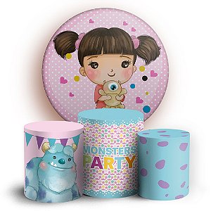 KIT Redondo e Trio - Monstros SA - Sublimado 3D