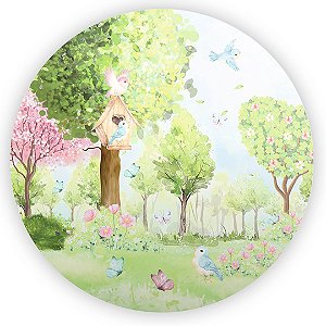 Painel Redondo - Jardim - Sublimado 3D
