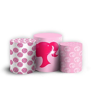 Trio Cilindro - Barbie - Sublimado 3D + Elástico