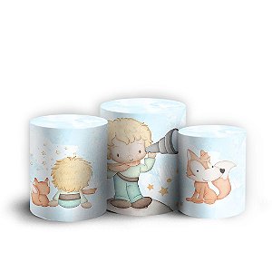 Trio Cilindro - Pequeno Principe - Sublimado 3D + Elástico