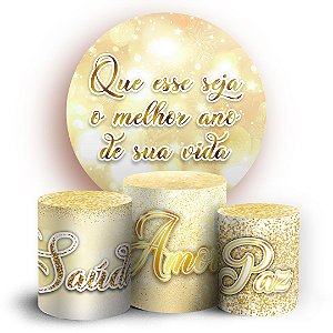 KIT Redondo e Trio - Ano Novo - Sublimado 3D