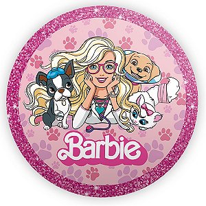 Painel Redondo - Barbie Pet - Sublimado 3D