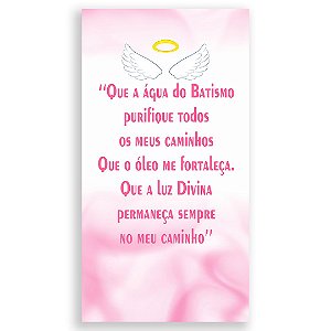 Faixa Lateral - Batizado Rosa - Sublimado 3D
