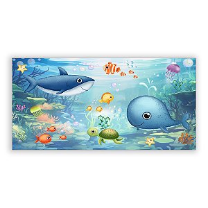 Painel Retangular - Fundo do Mar - Sublimado 3D