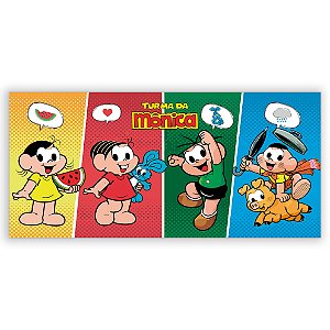 Painel Retangular - Turma da Mônica - Sublimado 3D