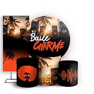 KIT Redondo Trio e Faixa - Baile Charme - Sublimado 3D