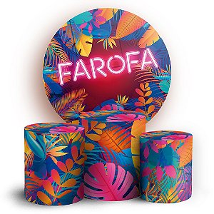 KIT Redondo e Trio - Farofa - Sublimado 3D