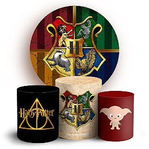 KIT Redondo e Trio - Harry Potter - Sublimado 3D