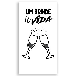 Capa Faixa Lateral Sublimado - Um Brinde a Vida
