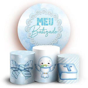 KIT Redondo e Trio - Batizado - Sublimado 3D