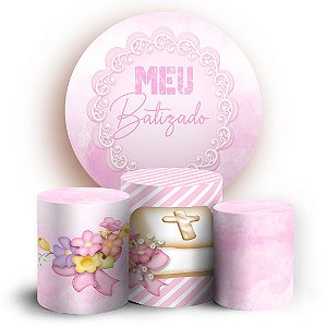 KIT Redondo e Trio - Batizado - Sublimado 3D