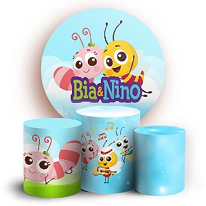 KIT Redondo e Trio - Bia e Nino - Sublimado 3D