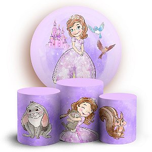 KIT Redondo e Trio - Princesa Sofia - Sublimado 3D